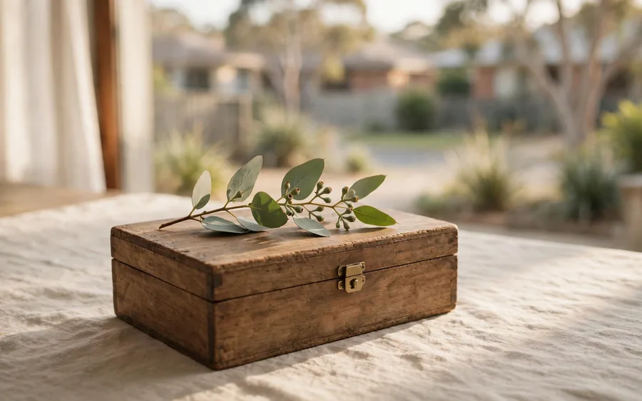 A certificate of title and an unopened envelope on a kitchen table in a Cranbourne home